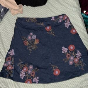 Toad & Co. Seleena Skort size small Navy Floral